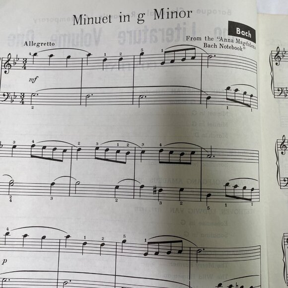 Piano Literature Sheet Music Volume One Jane Smisor Bastien 1966 Vintage u - Picture 7 of 9